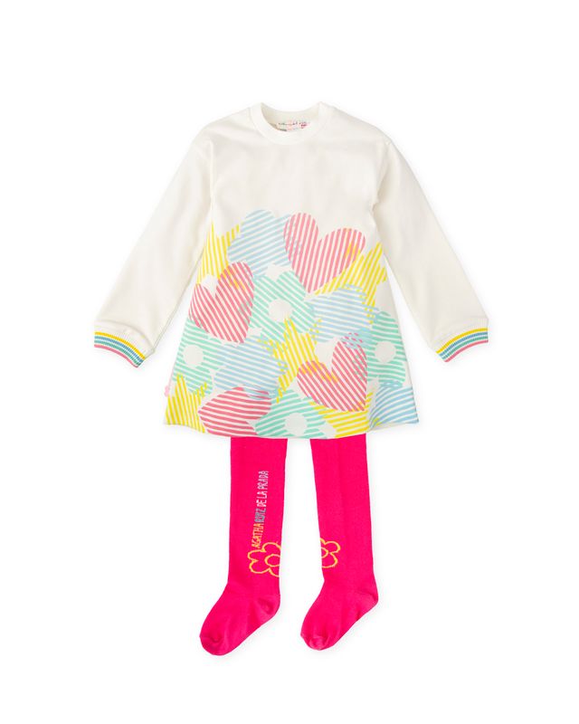 Agatha heart dress with tights