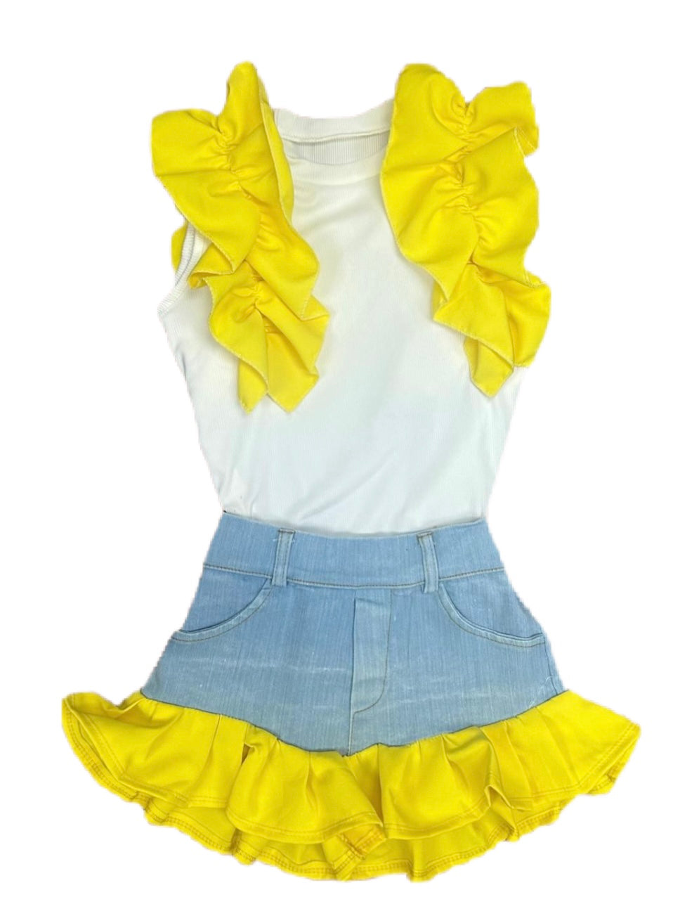 Yellow Willow Denim Two Piece