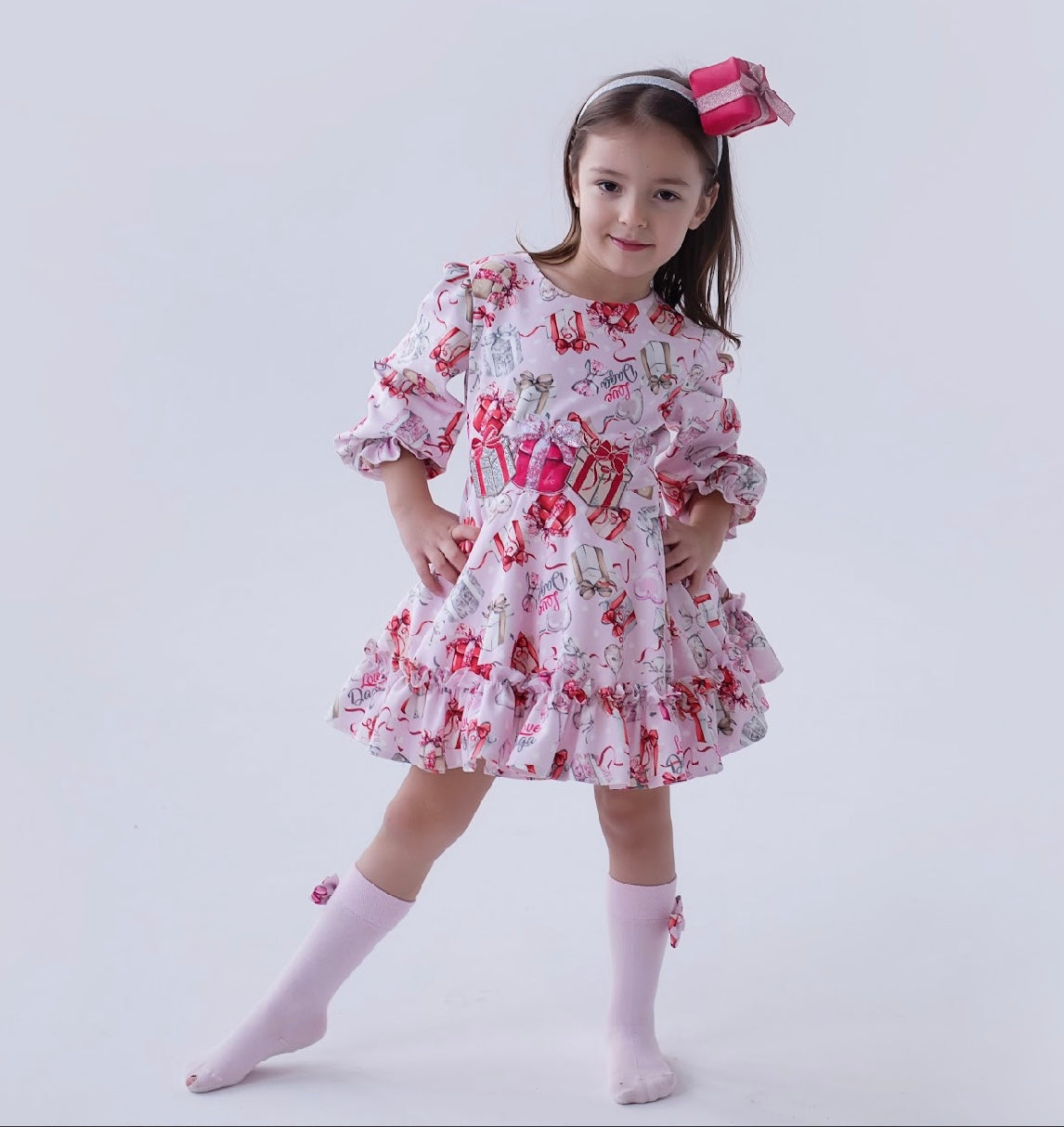 Daga- magical surprises pink printed dress