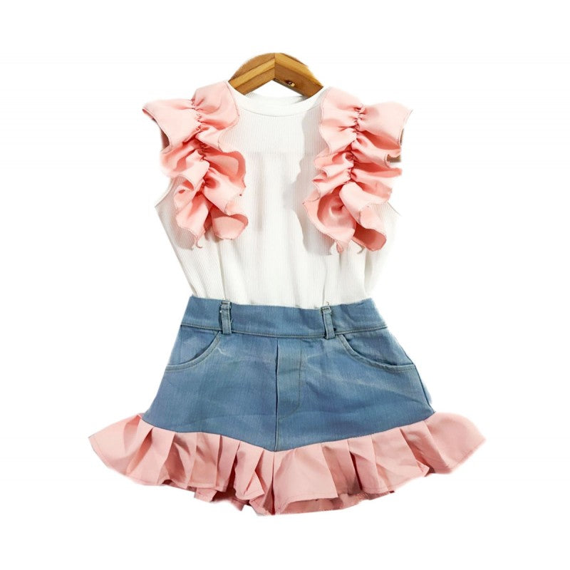 Pink Willow denim two piece