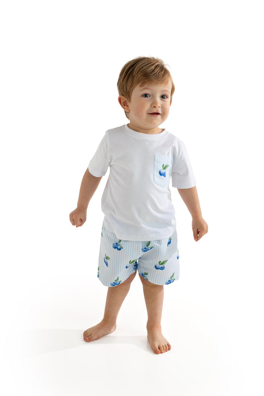Blueberries Cotton T-Shirt