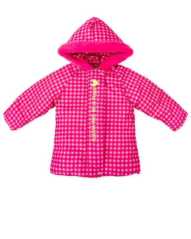 Agatha pink gingham coat