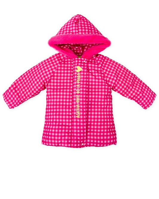 Agatha pink gingham coat