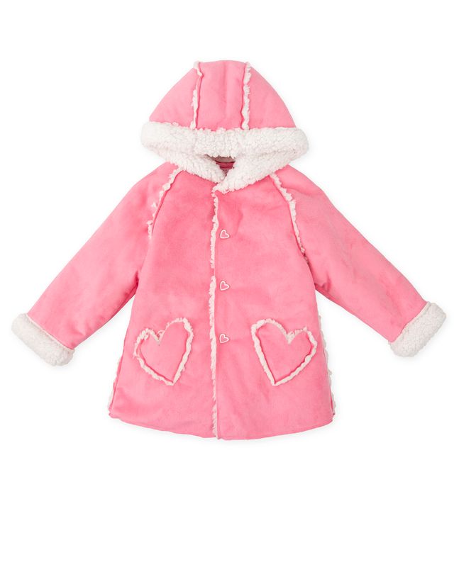 Agatha pink duffle coat