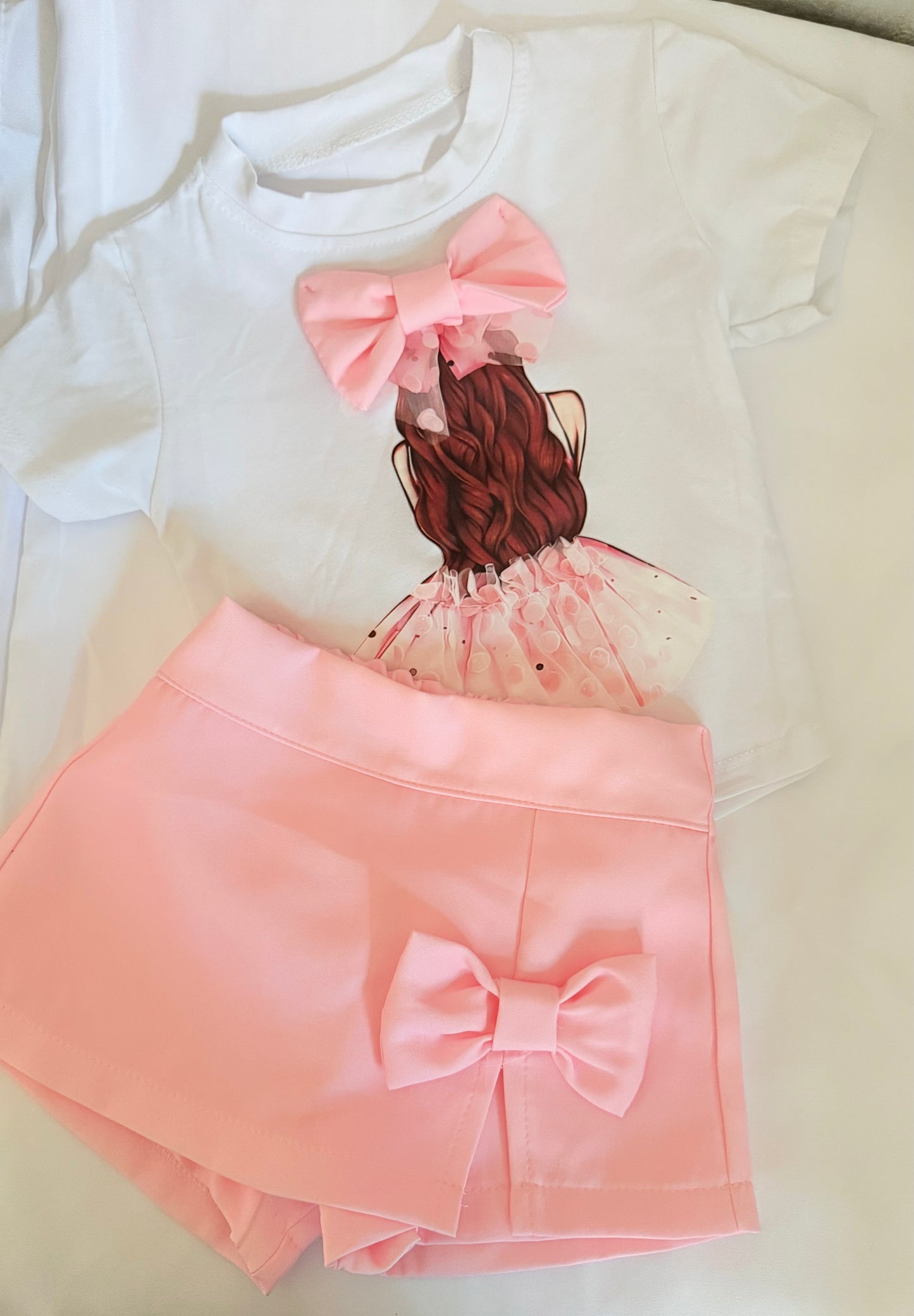 Pink riri skort set