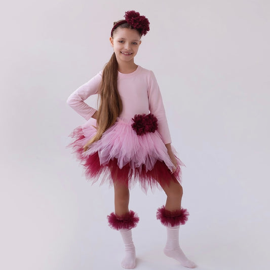Daga- Fashion street pink tulle dress