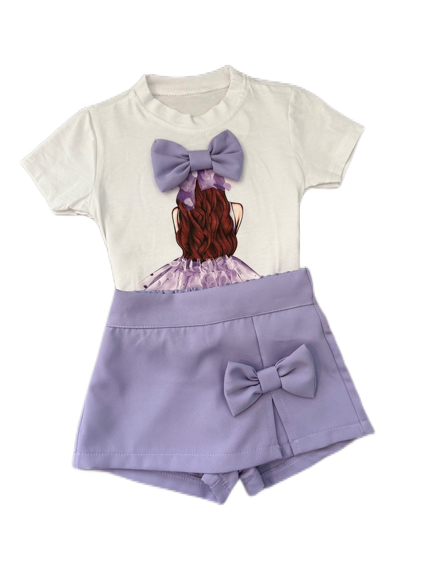 Purple riri skort set